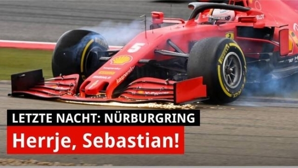 Letzte Nacht: Bei Vettel steckt 'der Wurm drin'