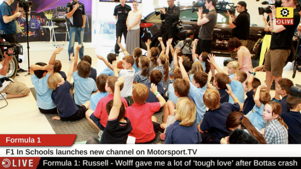 Motorsport.tv widmet F1 in der Schule Kanal