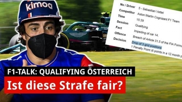 Ist die Strafe gegen Vettel nicht total unfair?