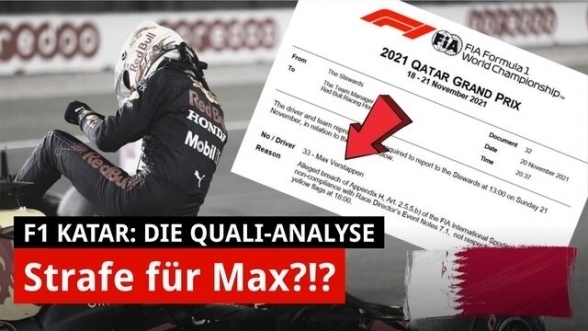 Quali Katar: Jetzt droht Verstappen eine Strafe!