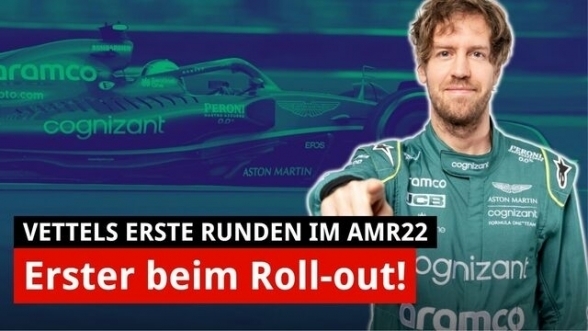 Vettels neues Auto: Roll-out im Aston Martin AMR22