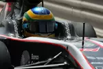 Foto zur News: Bruno Senna bei der Jungfernfahrt des HRT-Cosworth