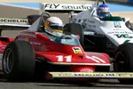 Foto zur News: Jody Scheckter im Ferrari 312 T4 und Keke Rosberg im Williamks-Ford FW08