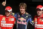 Foto zur News: Felipe Massa (Ferrari), Sebastian Vettel (Red Bull) und Fernando Alonso (Ferrari)