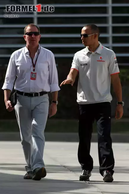 Foto zur News: Lewis Hamilton (McLaren) mit Martin Brundle