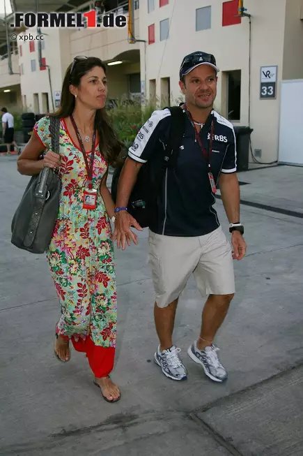 Foto zur News: Rubens Barrichello (Williams) mit Ehefrau Silvana