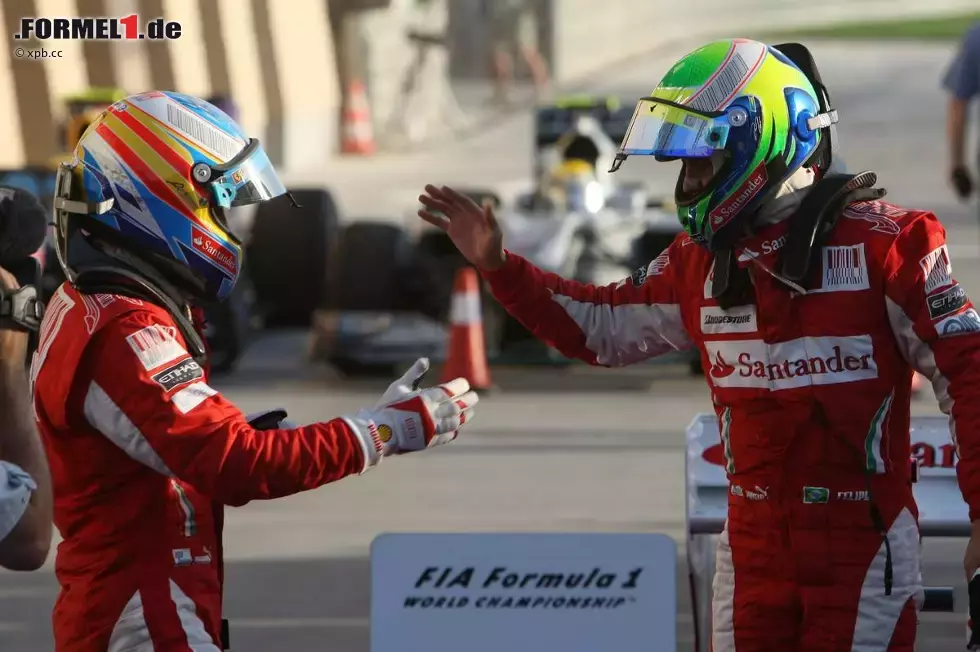 Foto zur News: Fernando Alonso (Ferrari) und Felipe Massa (Ferrari)