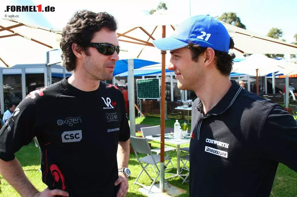 Foto zur News: Marc Hynes und Bruno Senna (HRT)