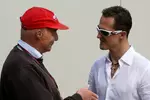 Foto zur News: Niki Lauda und Michael Schumacher (Mercedes)