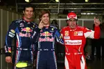 Foto zur News: Mark Webber (Red Bull), Sebastian Vettel (Red Bull) und Fernando Alonso (Ferrari)