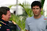 Foto zur News: Christian Horner (Teamchef) und Mark Webber (Red Bull)