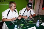 Foto zur News: Heikki Kovalainen und Rubens Barrichello