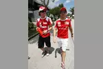 Foto zur News: Fernando Alonso (Ferrari) und Felipe Massa (Ferrari)