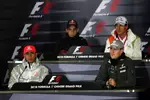 Foto zur News: Oben: Sébastien Buemi (Toro Rosso) und Adrian Sutil (Force India); unten: Lewis Hamilton (McLaren) und Michael Schumacher (Mercedes)