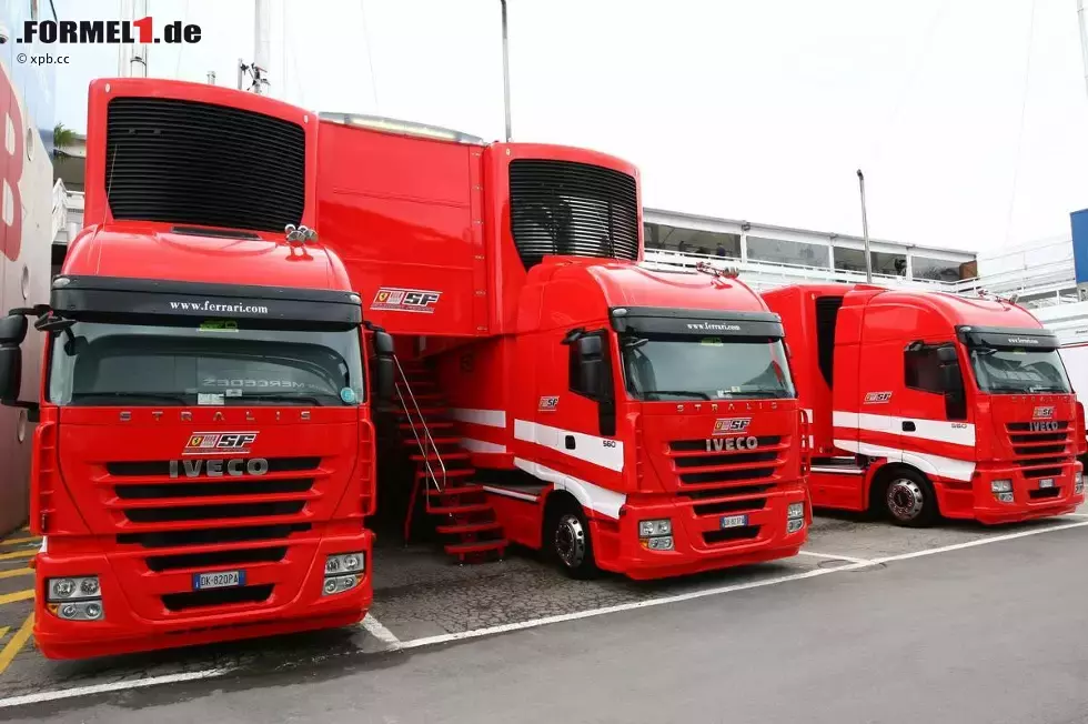 Foto zur News: Ferrari-Trucks