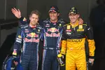 Foto zur News: Sebastian Vettel (Red Bull), Mark Webber (Red Bull) und Robert Kubica (Renault)