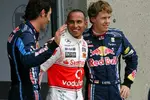 Gallerie: Mark Webber (Red Bull), Lewis Hamilton (McLaren) und Sebastian Vettel (Red Bull)