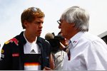 Gallerie: Sebastian Vettel (Red Bull) und Bernie Ecclestone (Formel-1-Chef)