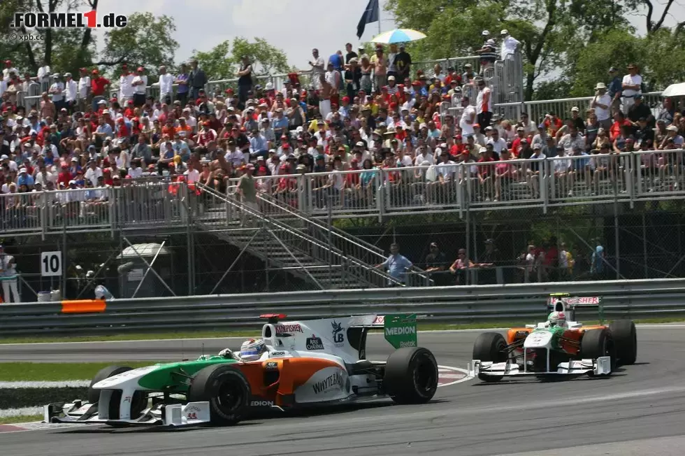 Foto zur News: Adrian Sutil und Vitantonio Liuzzi (Force India)