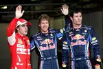 Foto zur News: Fernando Alonso (Ferrari), Sebastian Vettel (Red Bull) und Mark Webber (Red Bull)