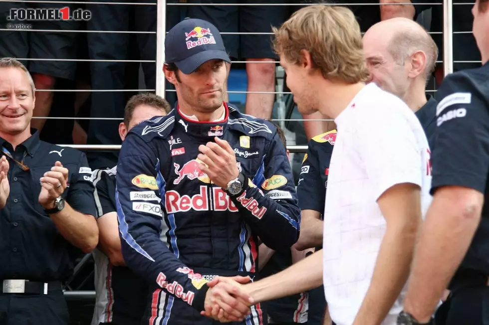 Foto zur News: Mark Webber (Red Bull) und Sebastian Vettel (Red Bull)