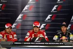 Gallerie: Felipe Massa (Ferrari), Fernando Alonso (Ferrari), Sebastian Vettel (Red Bull)