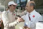 Foto zur News: Pedro de la Rosa (Sauber) und Peter Sauber (Teamchef)