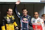 Gallerie: Robert Kubica (Renault), Mark Webber (Red Bull) und  Lewis Hamilton (McLaren)