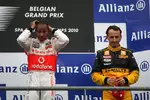 Foto zur News: Lewis Hamilton (McLaren) und Robert Kubica (Renault)