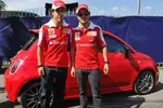 Foto zur News: Fernando Alonso (Ferrari) und Felipe Massa (Ferrari)