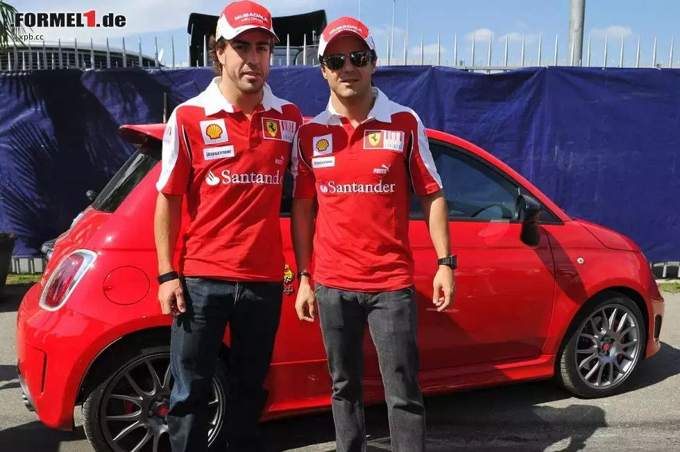 Foto zur News: Fernando Alonso (Ferrari) und Felipe Massa (Ferrari)