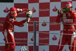 Foto zur News: Fernando Alonso (Ferrari) und Felipe Massa (Ferrari)