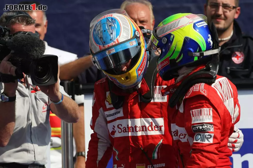 Foto zur News: Fernando Alonso (Ferrari) und Felipe Massa (Ferrari)