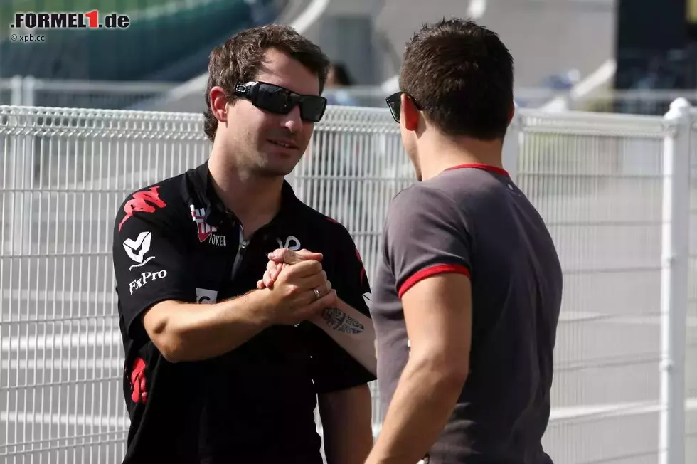 Foto zur News: Timo Glock (Virgin) und Christian Klien (HRT)