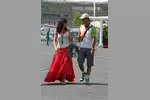 Foto zur News: Vitantonio Liuzzi (Force India) mit freundin Francesca Caldarell