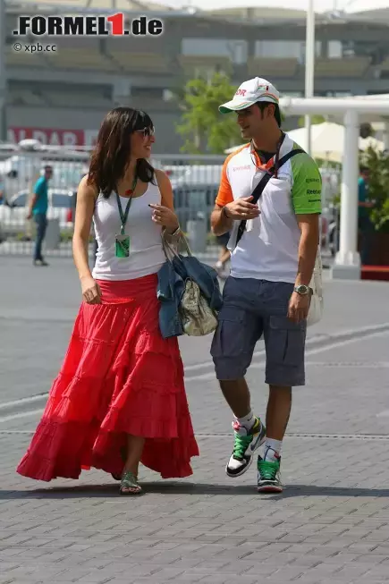 Foto zur News: Vitantonio Liuzzi (Force India) mit freundin Francesca Caldarell