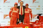 Gallerie: Fernando Alonso, Luca di Montezemolo (Präsident) und Felipe Massa