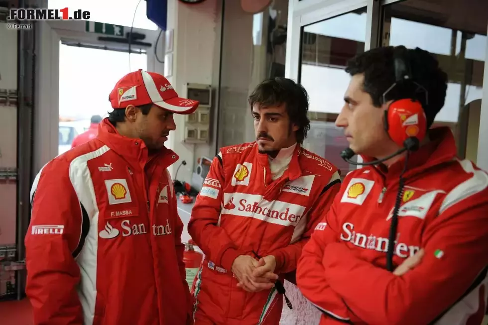 Foto zur News: Felipe Massa, Fernando Alonso, Andrea Stella