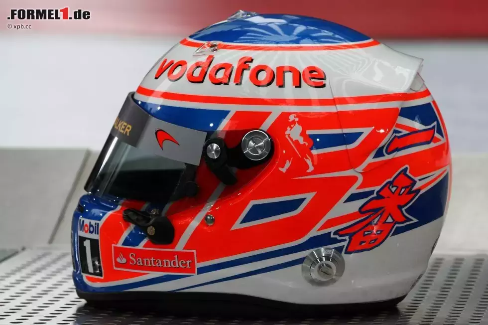 Foto zur News: Der Helm von Jenson Button (McLaren)