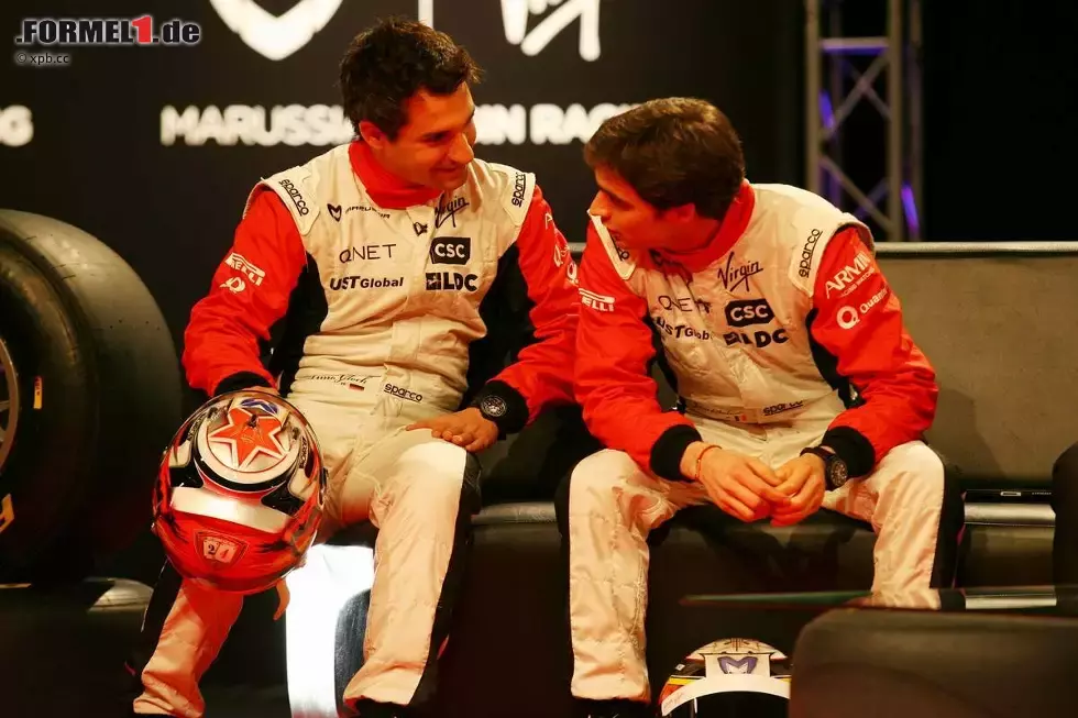 Foto zur News: Timo Glock und Jerome D&#039;Ambrosio (Marussia-Virgin)