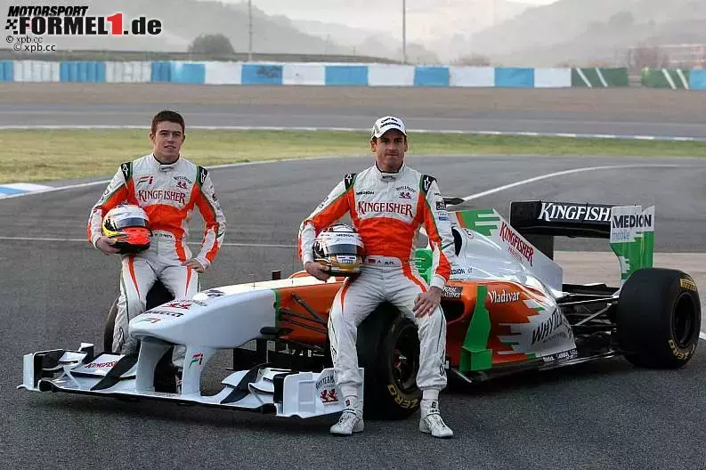 Foto zur News: Paul di Resta (Force India) und Adrian Sutil (Force India)