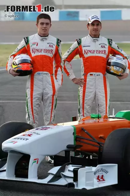 Foto zur News: Paul di Resta (Force India) und Adrian Sutil (Force India)