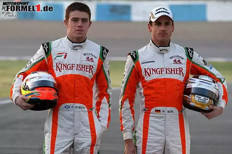 Foto zur News: Paul di Resta (Force India) Adrian Sutil (Force India)