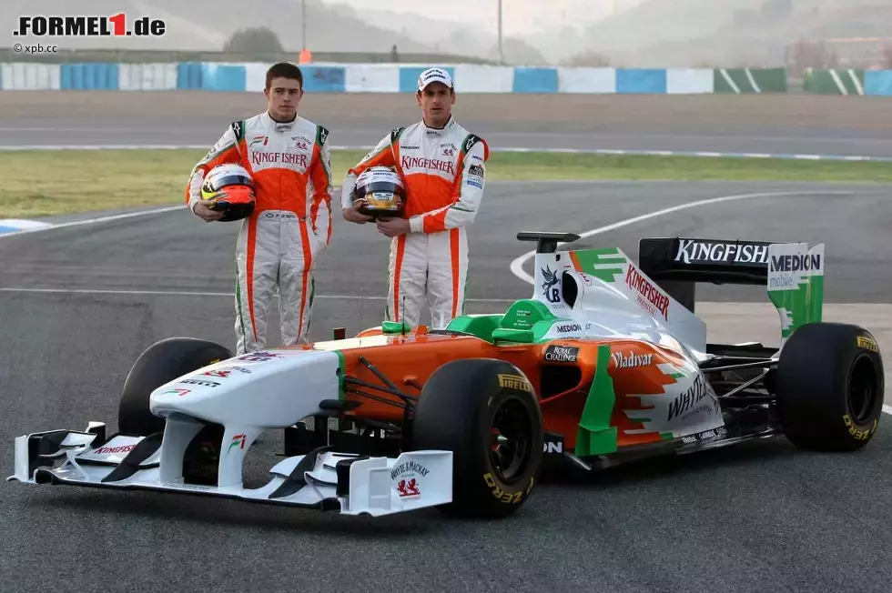 Foto zur News: Paul di Resta (Force India) Adrian Sutil (Force India)