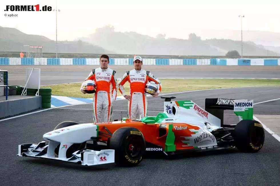 Foto zur News: Paul di Resta (Force India) Adrian Sutil (Force India)