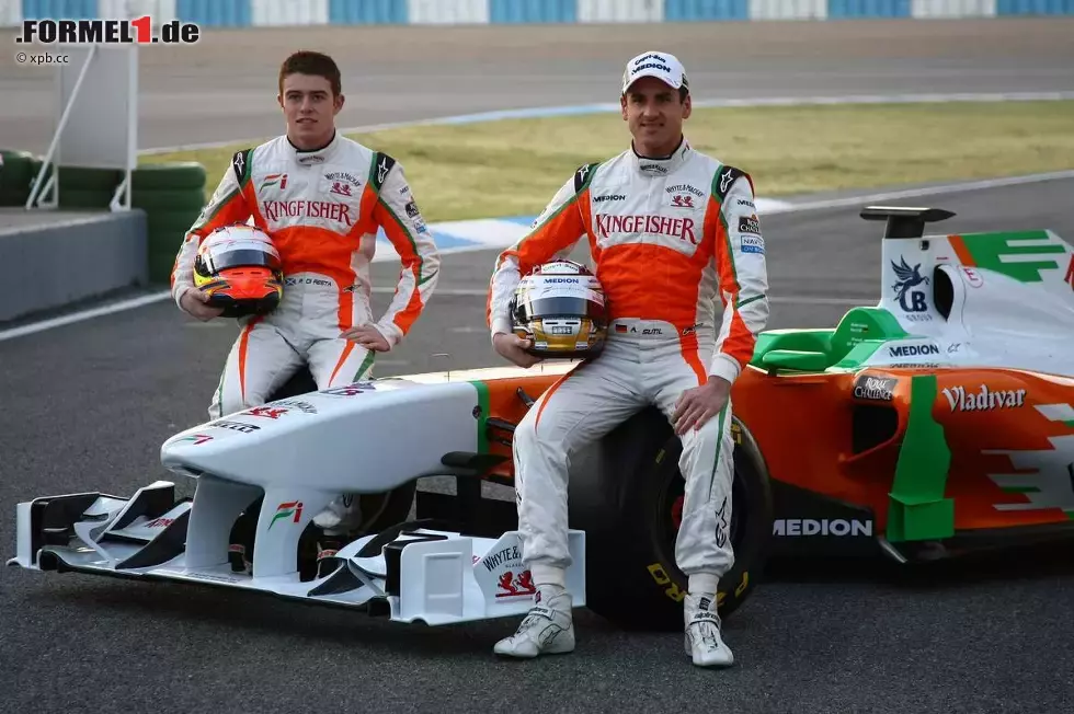 Foto zur News: Paul di Resta (Force India) Adrian Sutil (Force India)