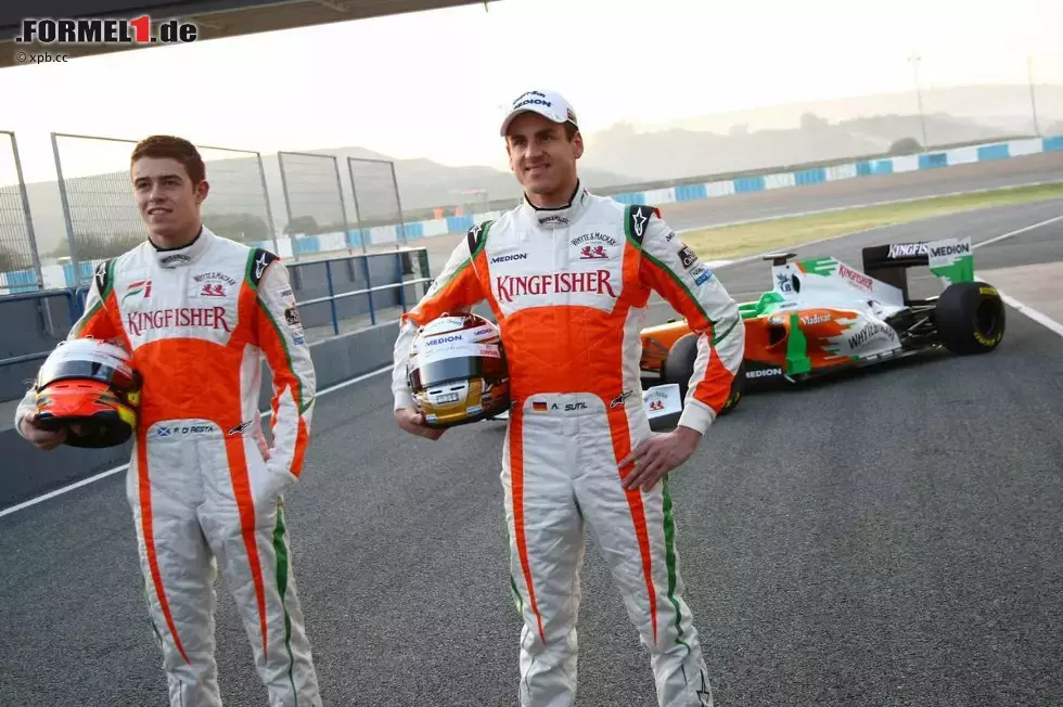 Foto zur News: Paul di Resta (Force India) Adrian Sutil (Force India)