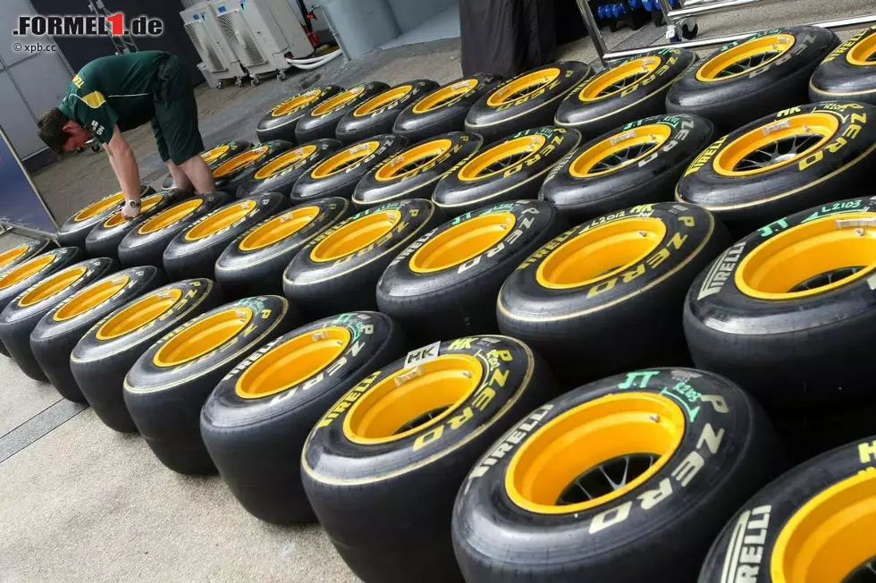 Foto zur News: Reifen bei Lotus