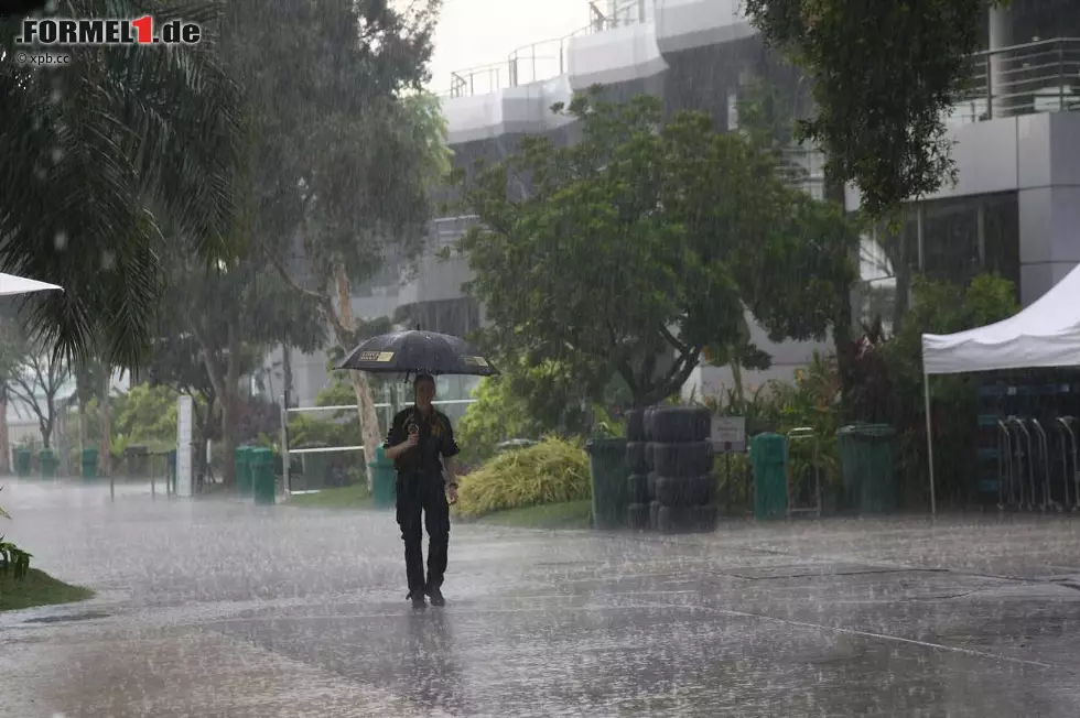 Foto zur News: Regen in Sepang