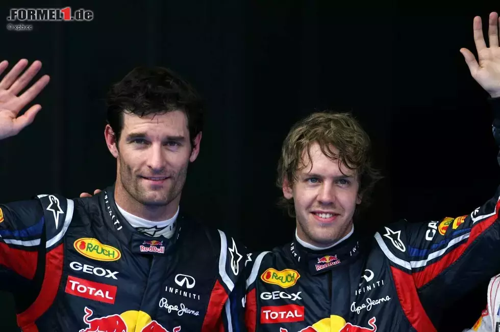 Foto zur News: Mark Webber (Red Bull) und Sebastian Vettel (Red Bull)